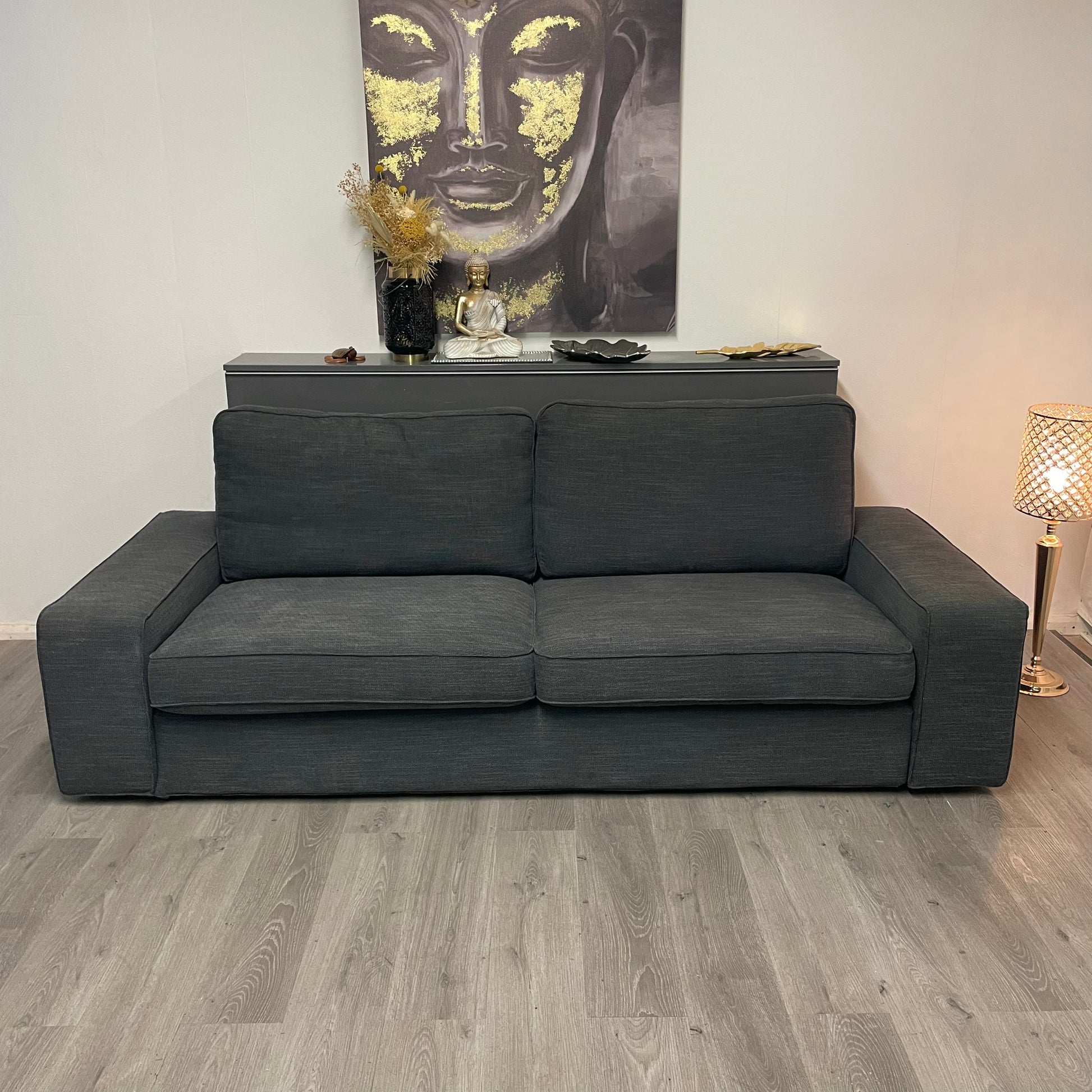 IKEA KIVIK – Canapé 3 places gris foncé — Reconditionné | Yoof Meubles ...