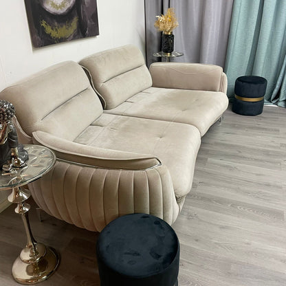 Canapé Beige Luxueux - Comme neuf