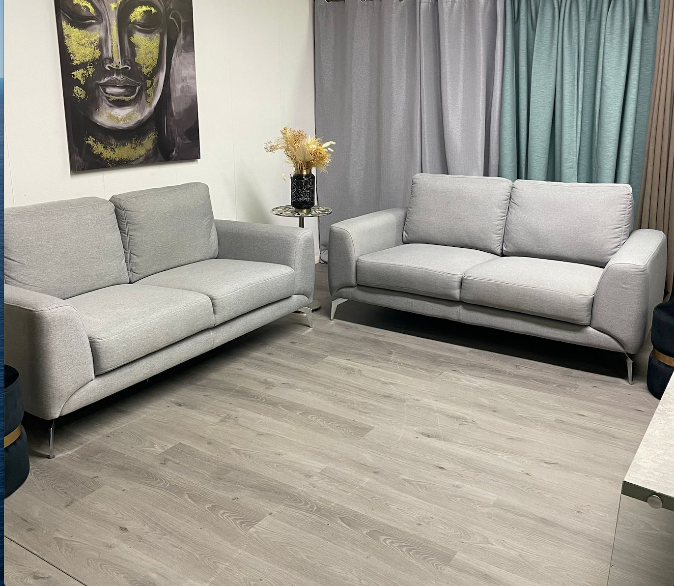 Causeuse gris comme neuve