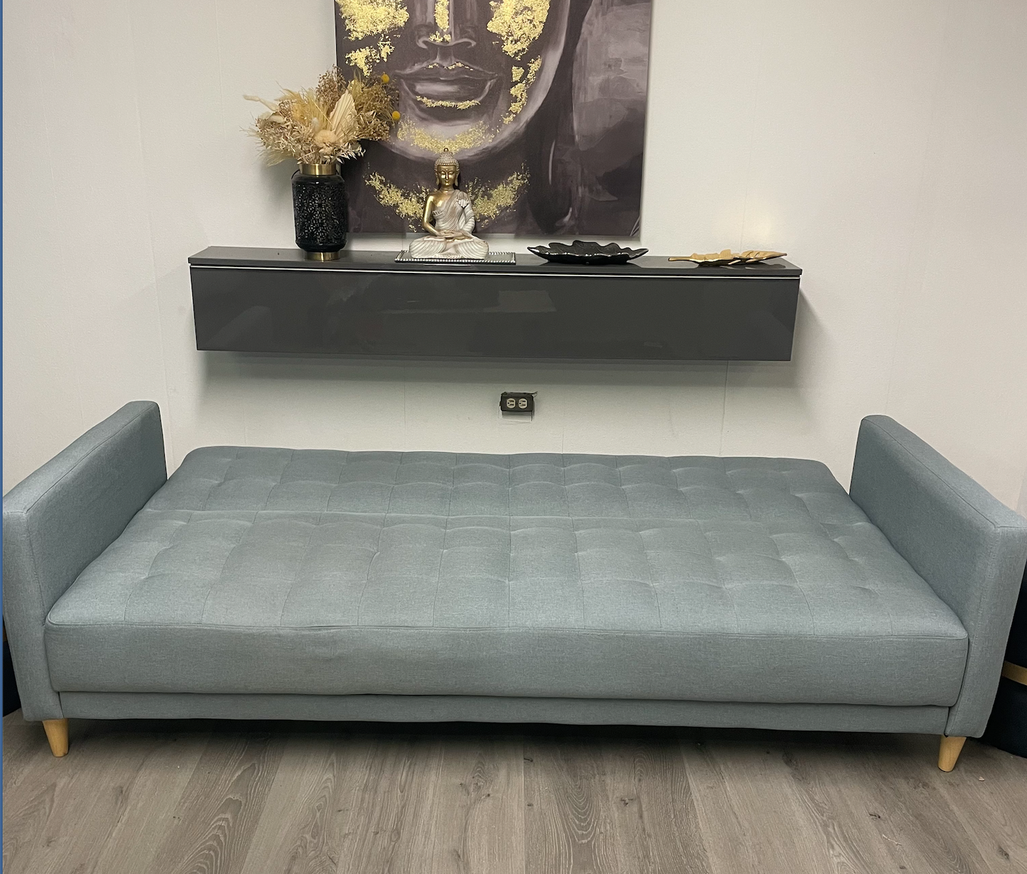 Canapé Clik Clak Gris Bleu