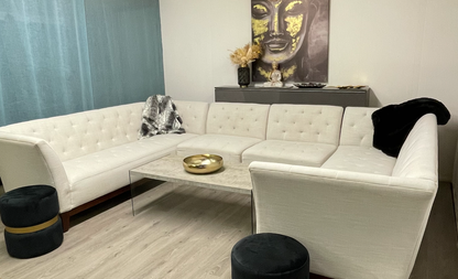 Ensemble de salon beige 8 places