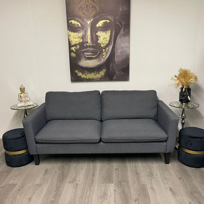 Canapé Deux Places Gris Moderne et Confortable