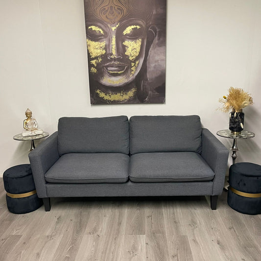 Canapé Deux Places Gris Moderne et Confortable