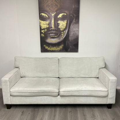 Elegant Structube 3-seater sofa in off-white