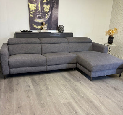 Canapé Sectionnel Gris Électrique