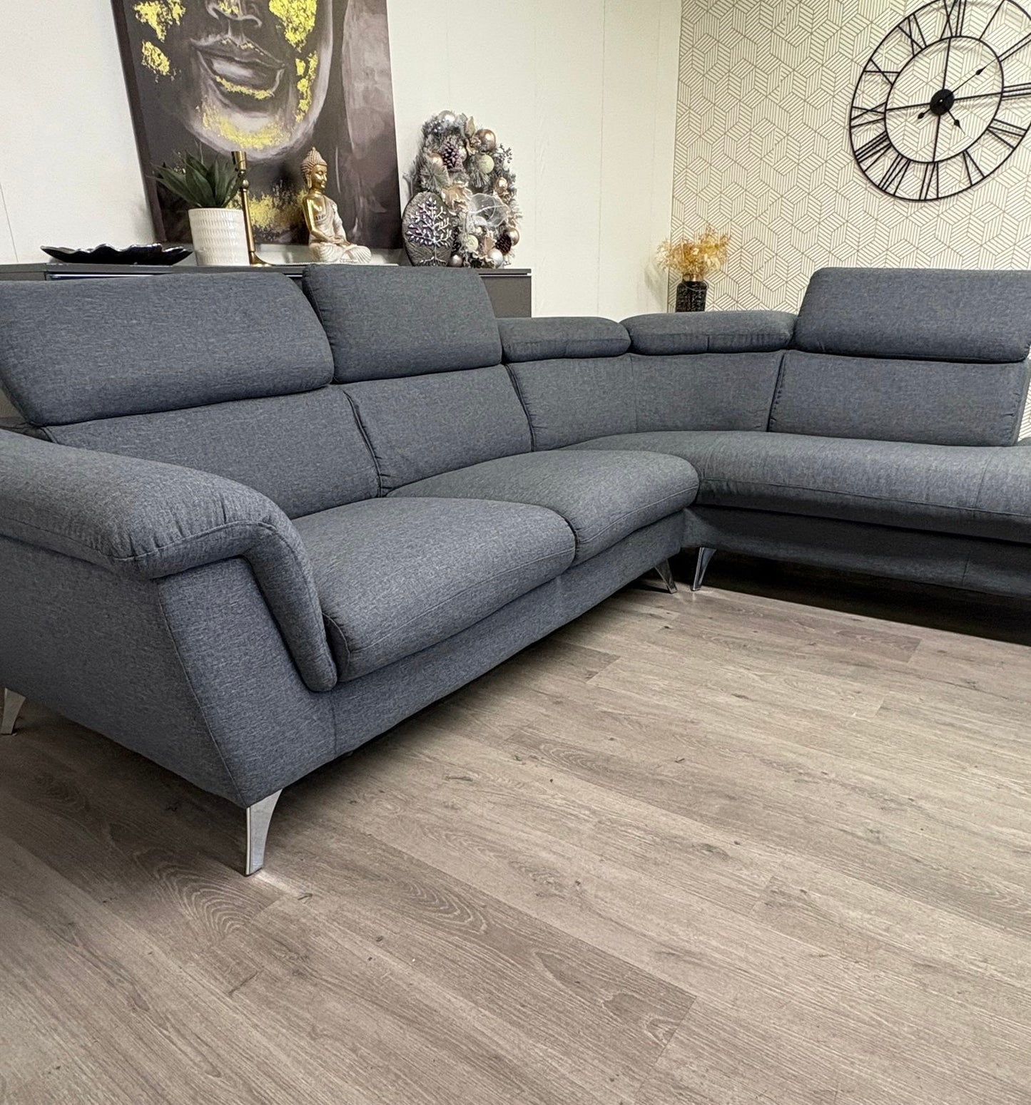 Structube Kenley – Sectionnel avec appuis-tête ajustables — Reconditionné | Yoof Meubles