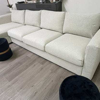 Canapé 4 places av méridienne IKEA FINNALA, Gunnared beige