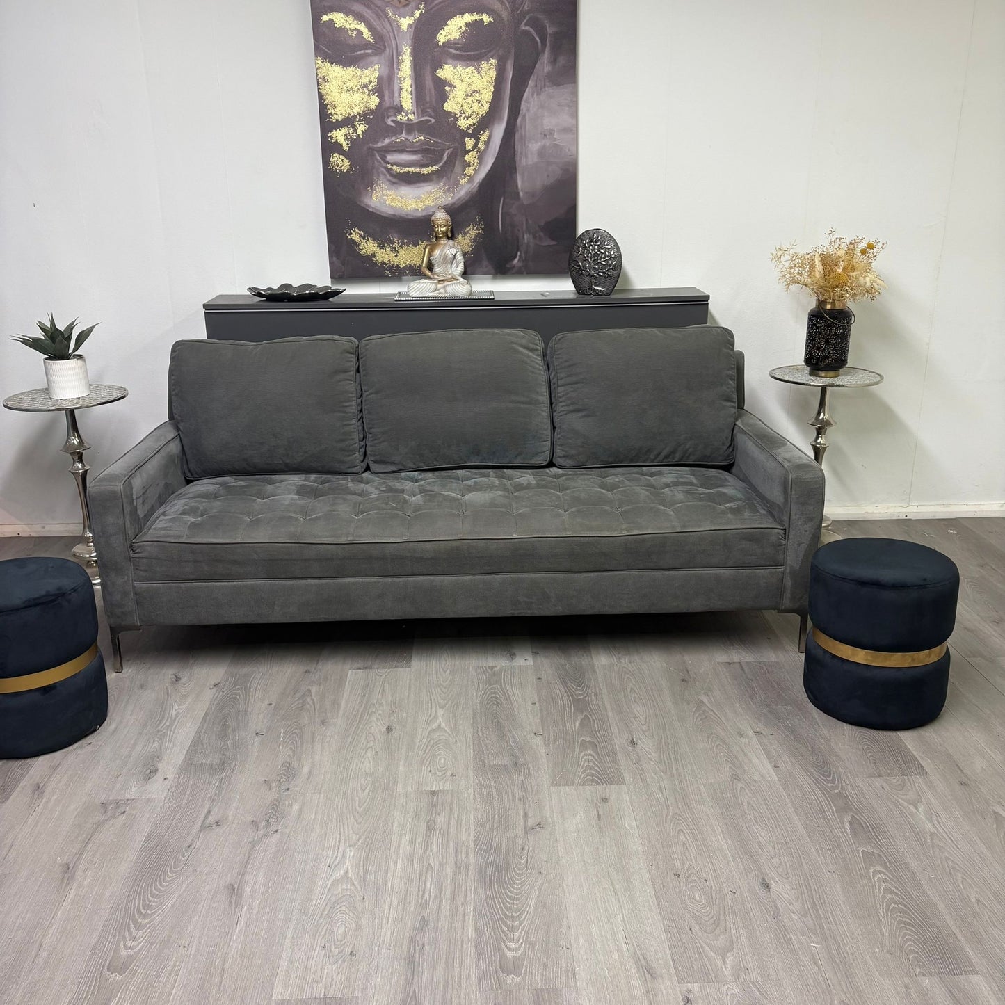 Canapé 3 places en velour