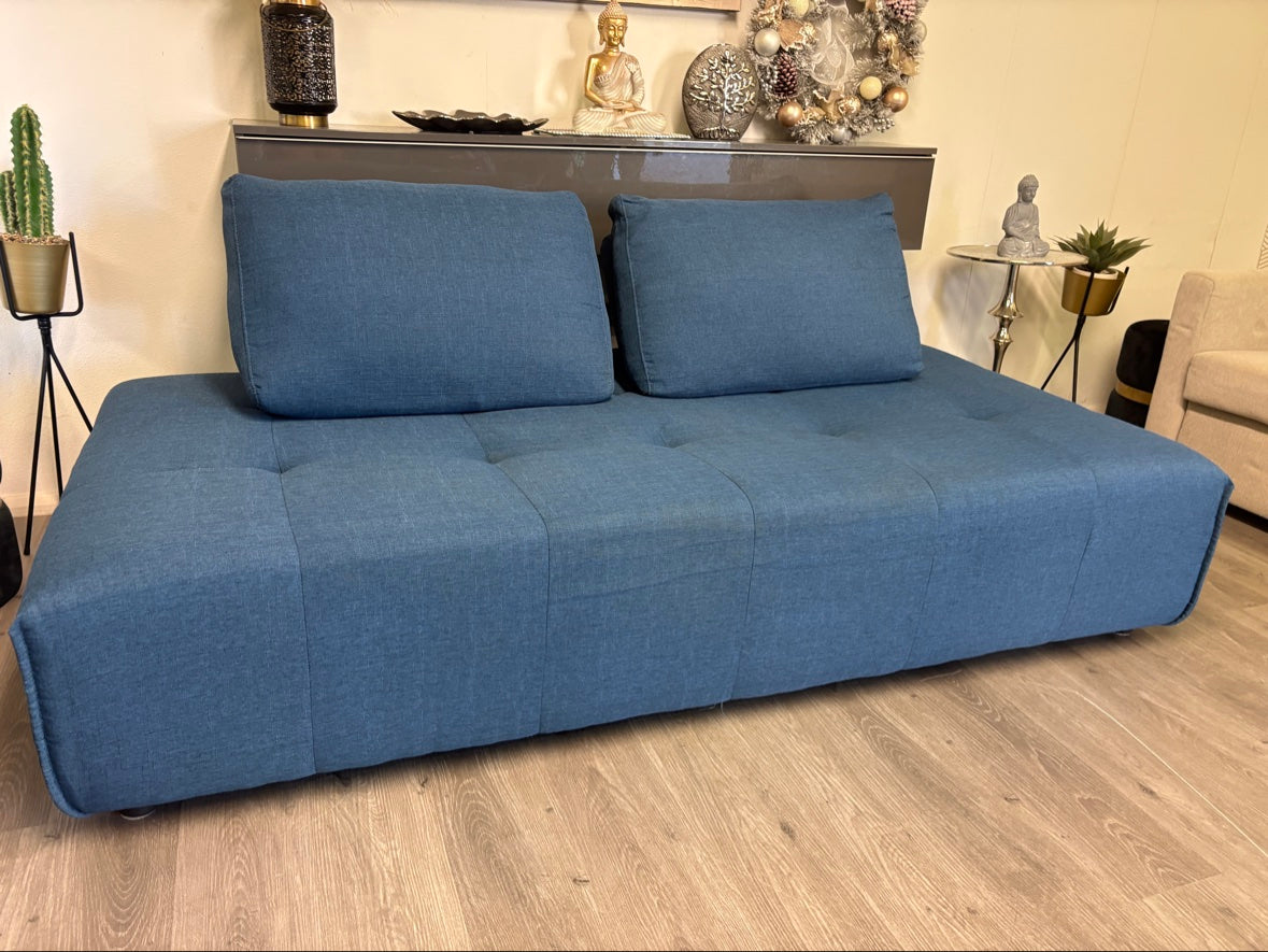 Canapé Chameleon tissu bleu