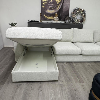 Canapé 4 places av méridienne IKEA FINNALA, Gunnared beige