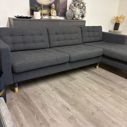 Canapé Sectionnel Morabo Réversible de Couleur Gris