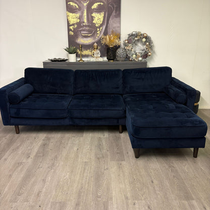 Canapé Sectionnel Bleu – Comme neuf