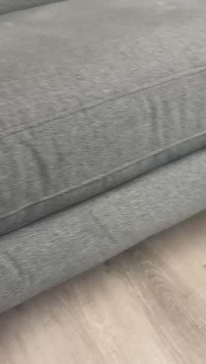 Canapé Sectionnel Inclinable Électrique Gris avec Appuis-tête Ajustables