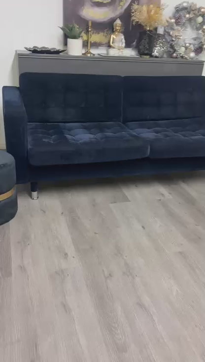 Canapé Trois Places IKEA MORABO Djuparp  en Tissu Bleu Foncé